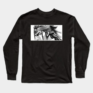 Anime Eyes- A Samurai Sideview Long Sleeve T-Shirt